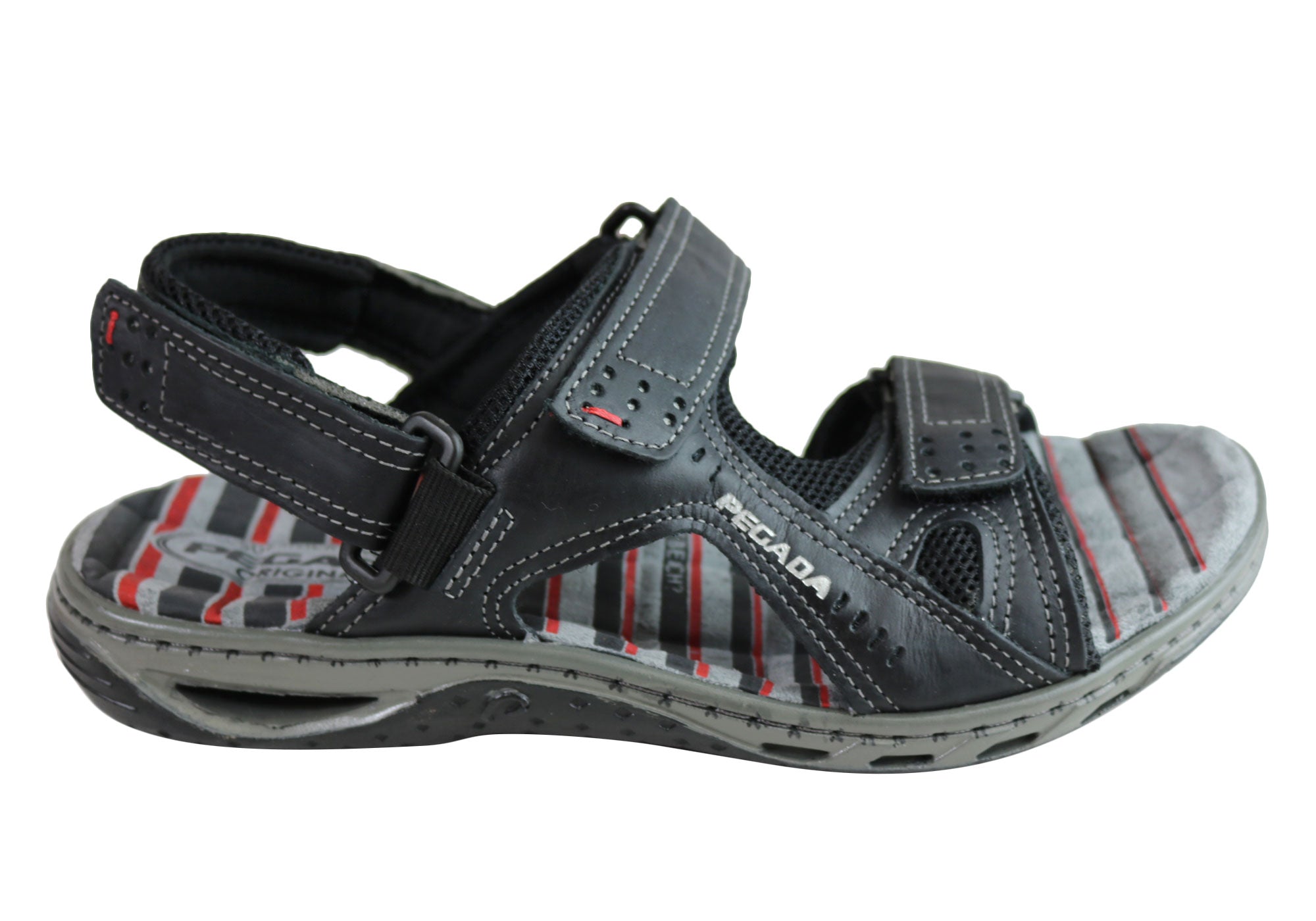 Premium Jim Men's Leather Comfortable Cushioned Sandals - Handmade in Brazil - Perfect for Summer, Beach & Casual Wear