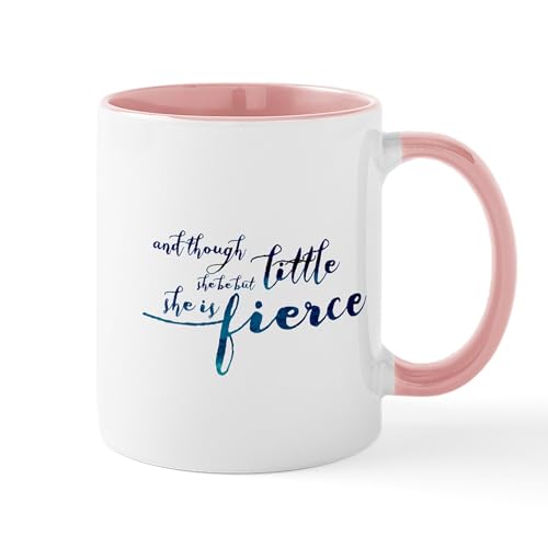 White/Pink Inside - She Is Fierce Mug