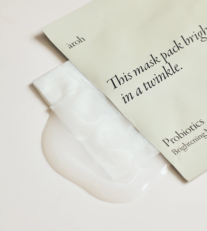 Aroh Probiotics Brightening Face Mask Pack - 10 Sheet Box for Glowing Skin | Hydrating & Whitening Treatment for Daily Skincare Routine