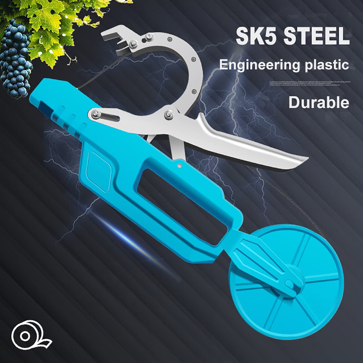 Electric Plant Tying Machine - Professional Vineyard Bundling Tool with Plant Tape for Vegetables, Grapes, Tomatoes, Cucumbers & Peppers | Garden, Farm & Greenhouse Use