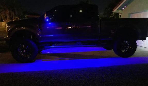 Ford Bronco 2021-2025 Ultra Bright LED Side Mirror Puddle Lights - Blue Accent Lighting | Enhance Night Visibility & Vehicle Style for Off-Road Adventures & Urban Driving
