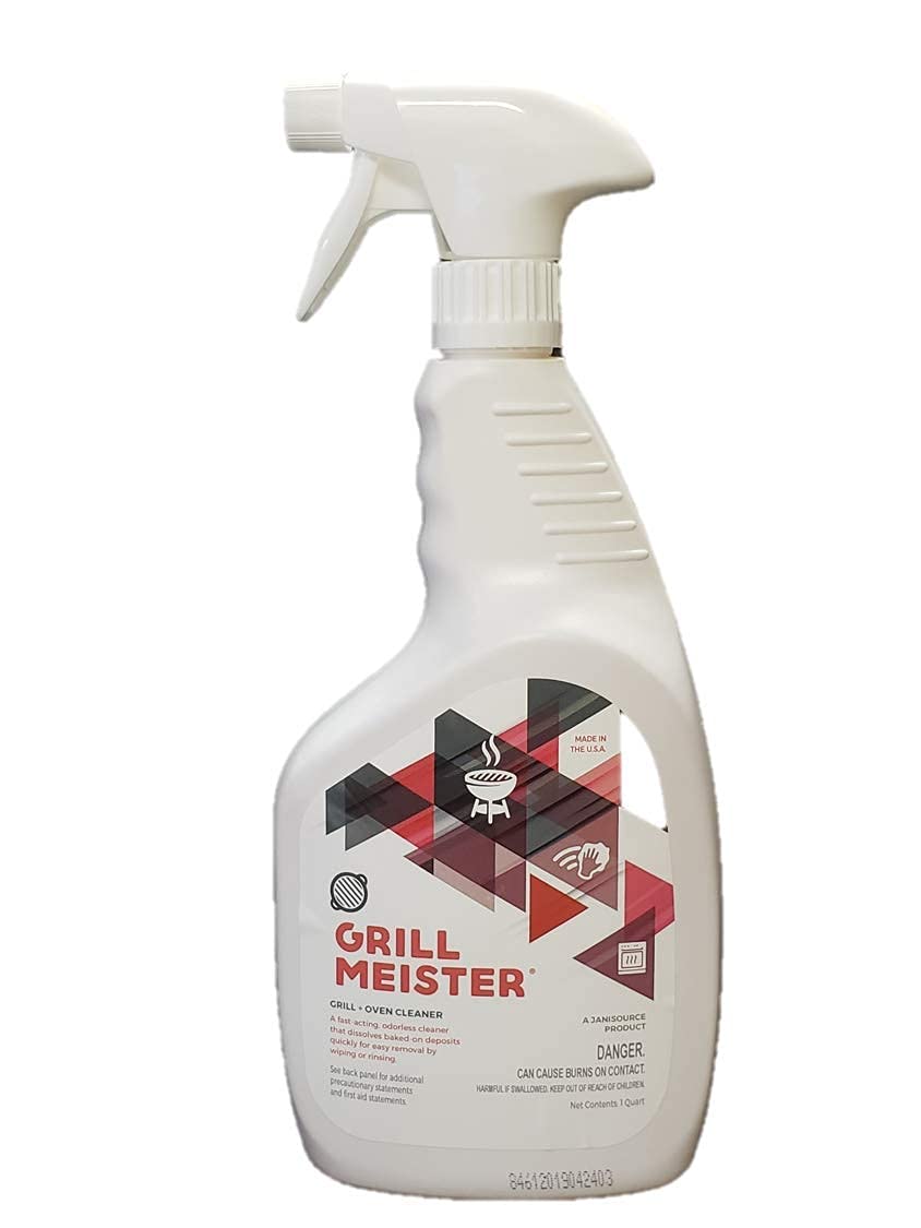 GrillMeister Heavy Duty Grill, Grate, BBQ & Oven Cleaner Degreaser - Quart (12-Pack) - Perfect for Outdoor Cooking, Camping & Backyard BBQ Cleaning