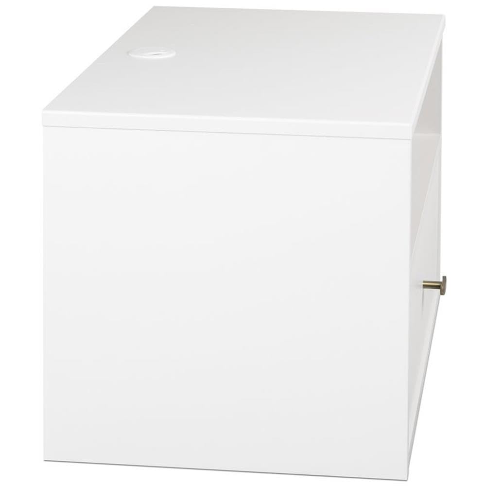 Allora Modern 1-Drawer Floating Wooden Nightstand - White Wood Bedside Table for Small Spaces | Perfect for Bedrooms, Apartments & Studio Living