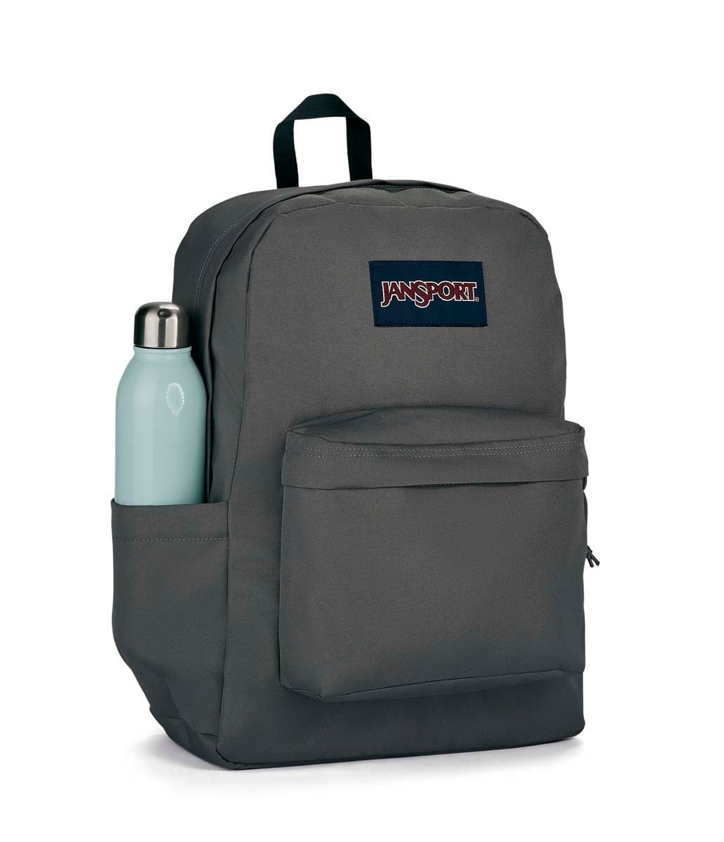JanSport SuperBreak Backpack - Lightweight Laptop Backpack for School & Travel, Durable Graphite Grey Daypack with 1 Main Compartment | Perfect for College Students, Commuters & Outdoor Adventures