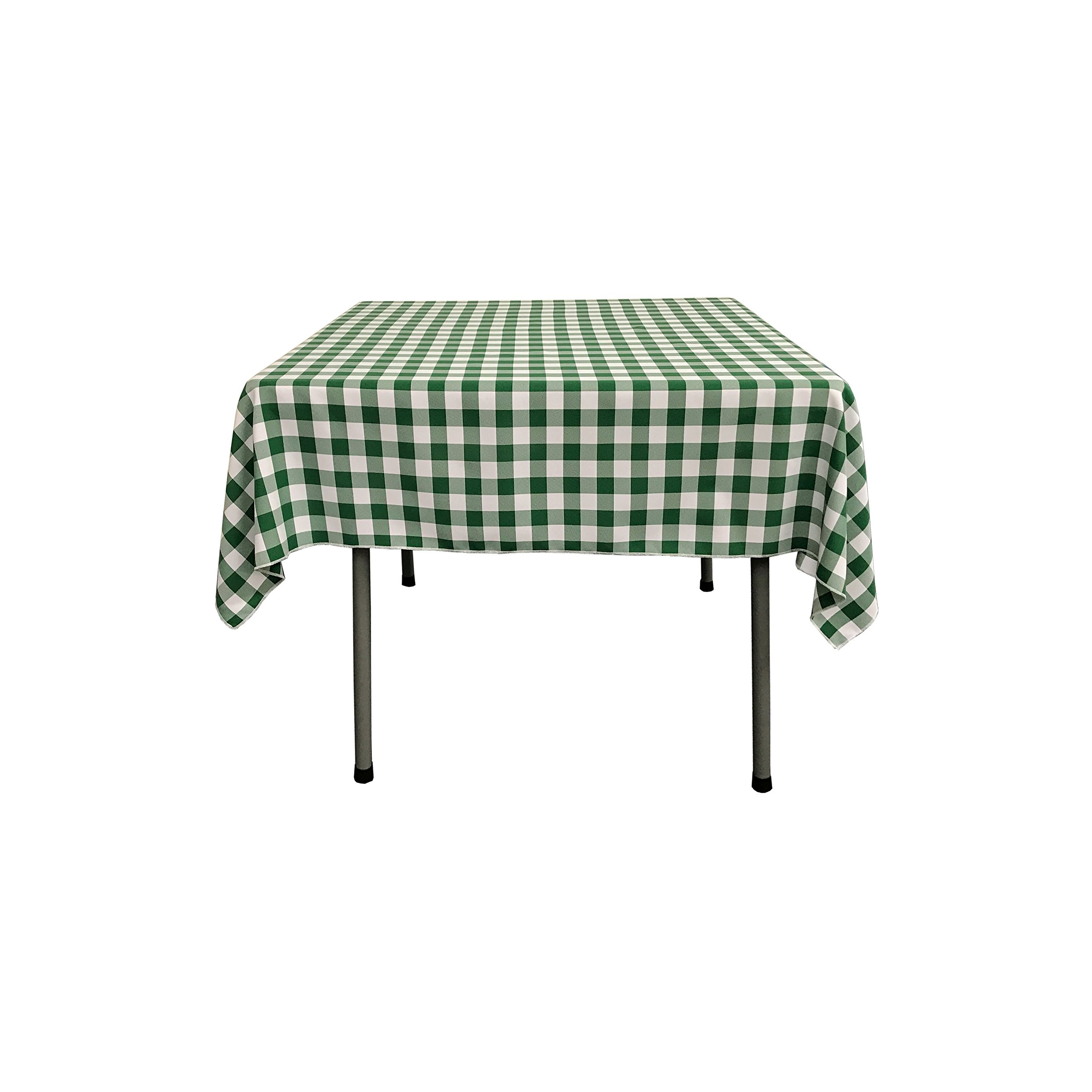 LA Linen Gingham Checkered Tablecloth 58