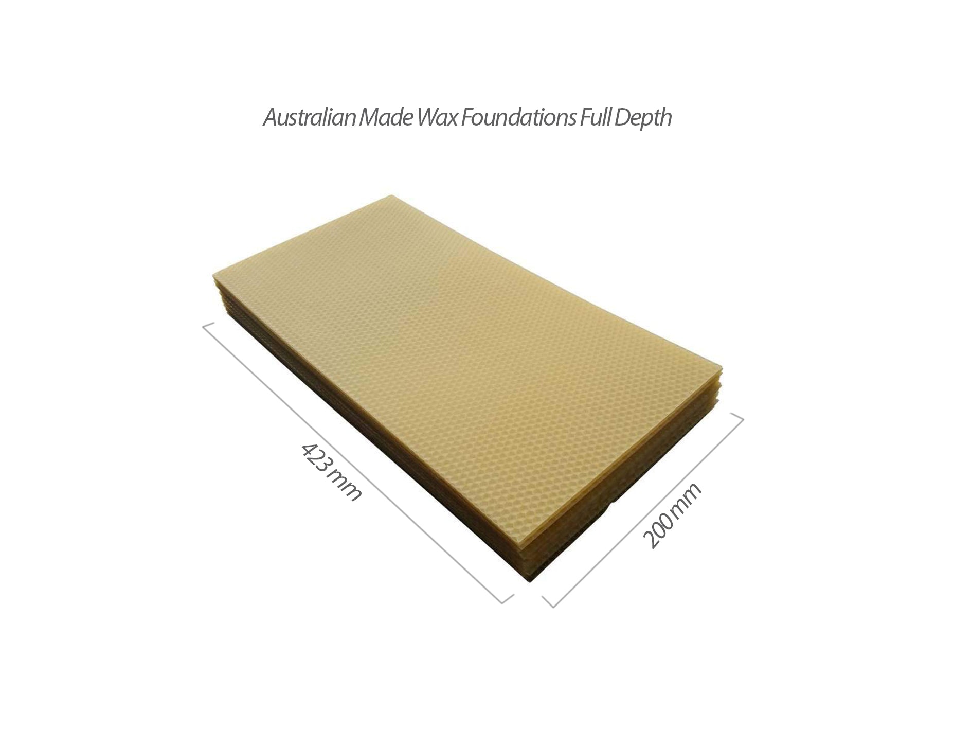Premium Australian Made Wax Foundations - Full Depth Beekeeping Supplies for Hive Building & Maintenance | Ideal for Beekeepers & Honey Production