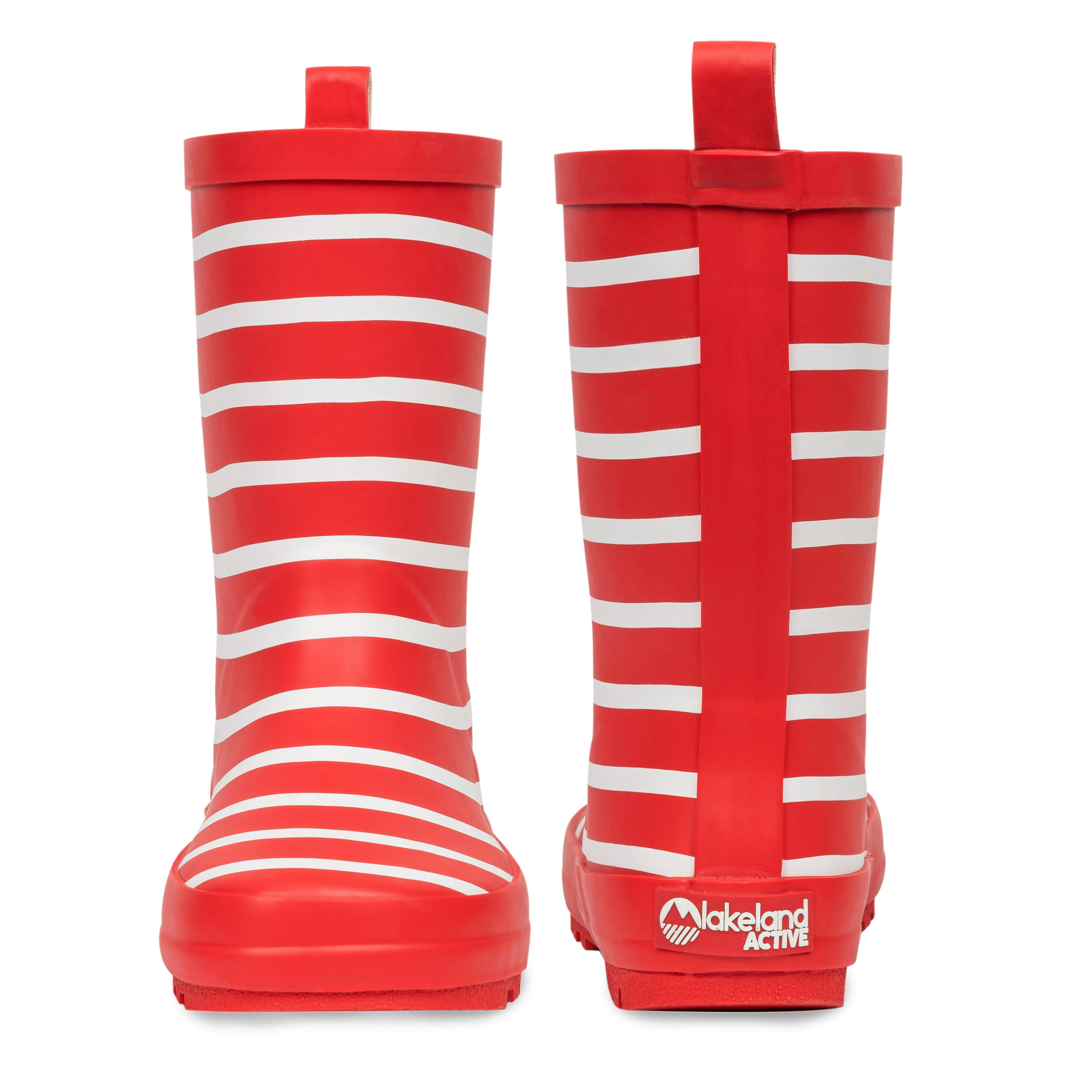 Kids' Waterproof Striped Rain Boots - Durable & Comfortable Wellington Boots for Outdoor Play, Puddle Jumping & Garden Adventures