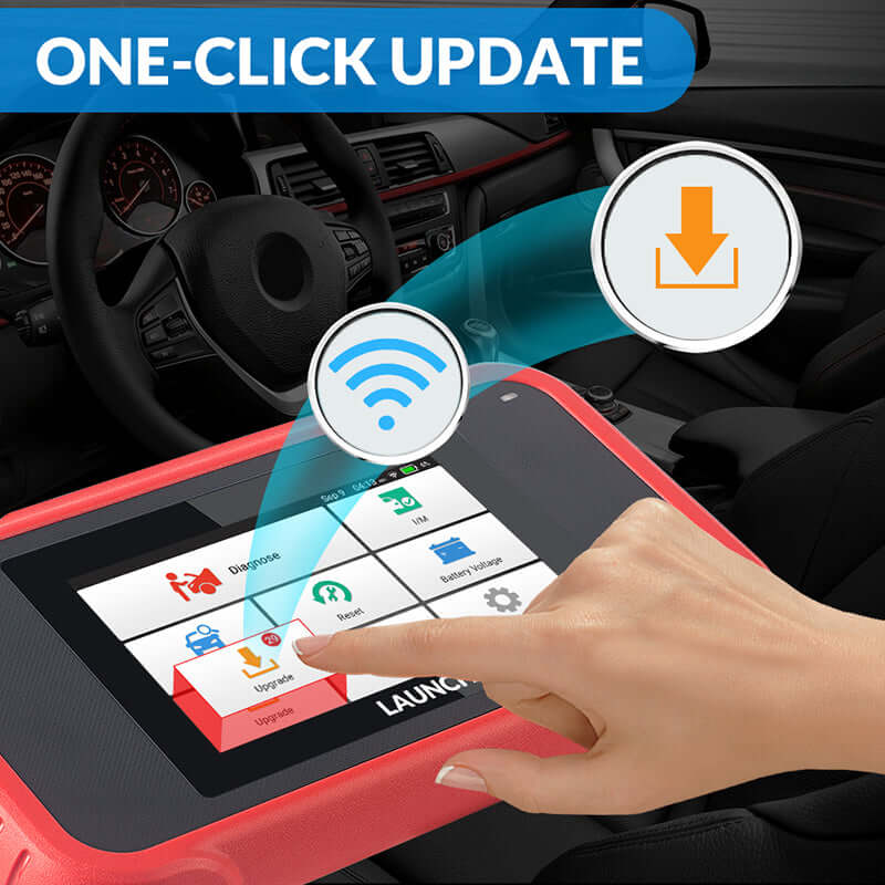 LAUNCH CRP129E OBD2 Scanner - Full System Diagnostic Tool for Engine, ABS, SRS & Transmission with 8 Reset Functions | Car Code Reader for Mechanics & DIY Auto Repair | Compatible with Most US Vehicles 1996 & Newer