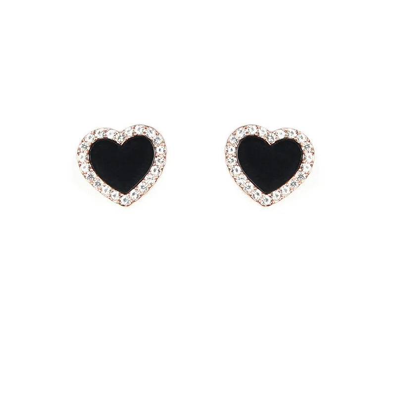 Elegant Heart-Shaped Stud Earrings for Women - Perfect for Valentine's Day, Anniversary & Romantic Date Night Gifts