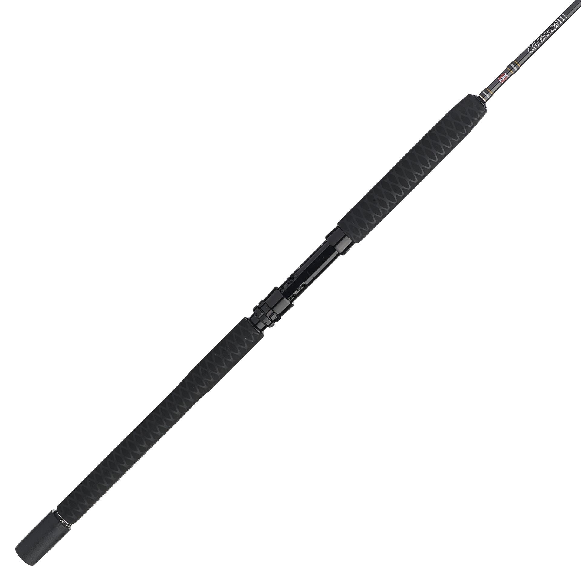 Carnage® III Spinning Boat Rod - Saltwater Fishing Rod for Offshore & Inshore Angling - Heavy Duty Boat Fishing Rod for Tuna, Marlin & Big Game Fish - Perfect for Deep Sea Fishing & Sportfishing Adventures