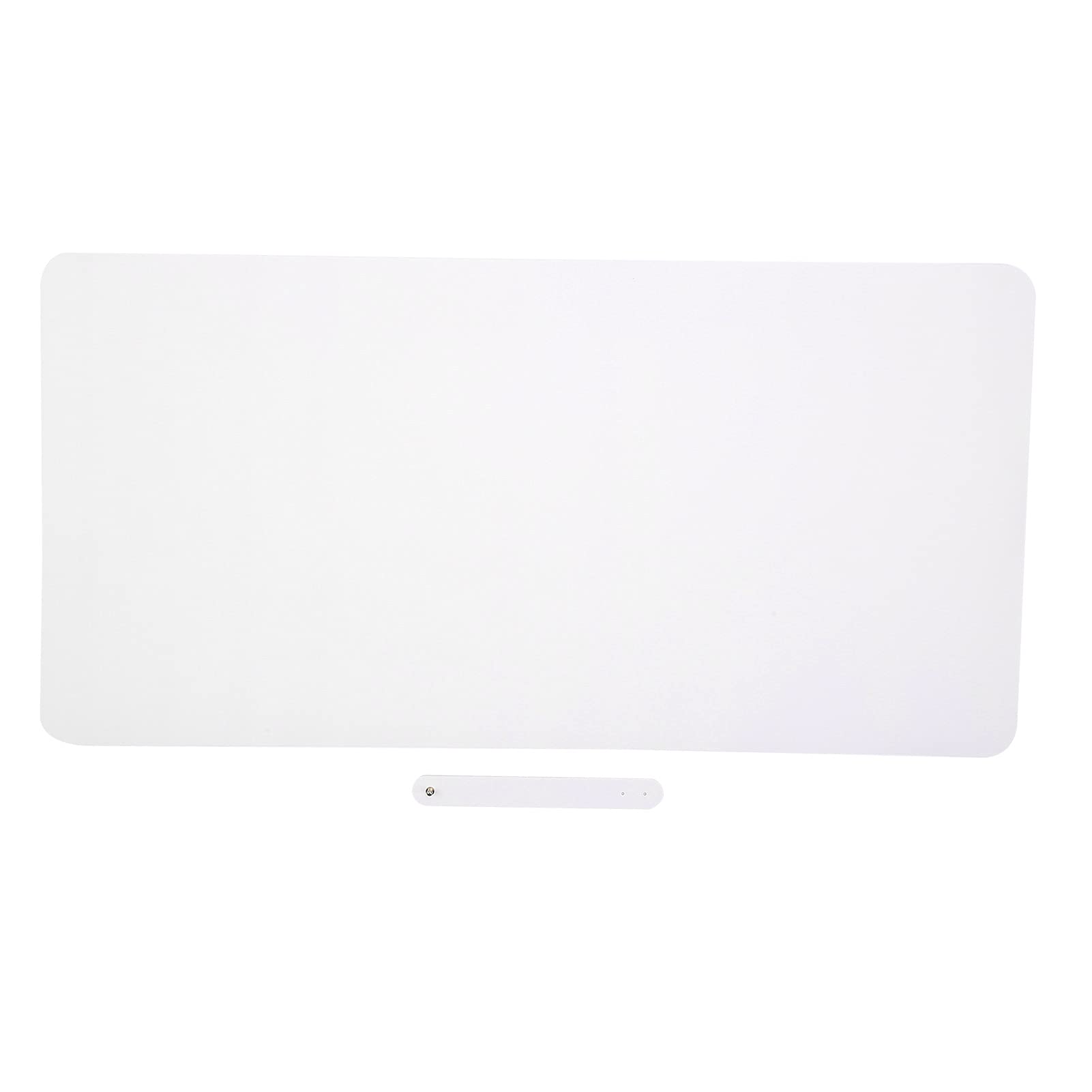 Ciciglow Double Sided Leather Desk Mat - Waterproof Mouse Pad & Writing Surface for Office, Home, Gaming & Study (White + Silver) - Perfect for Laptops, Keyboards & Workspace Organization