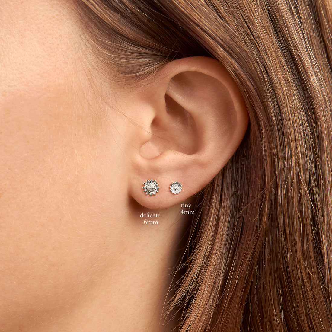 Tiny Sunflower Stud Earrings - 14K Gold Plated Floral Studs for Women - Perfect for Everyday Wear, Gifts & Special Occasions