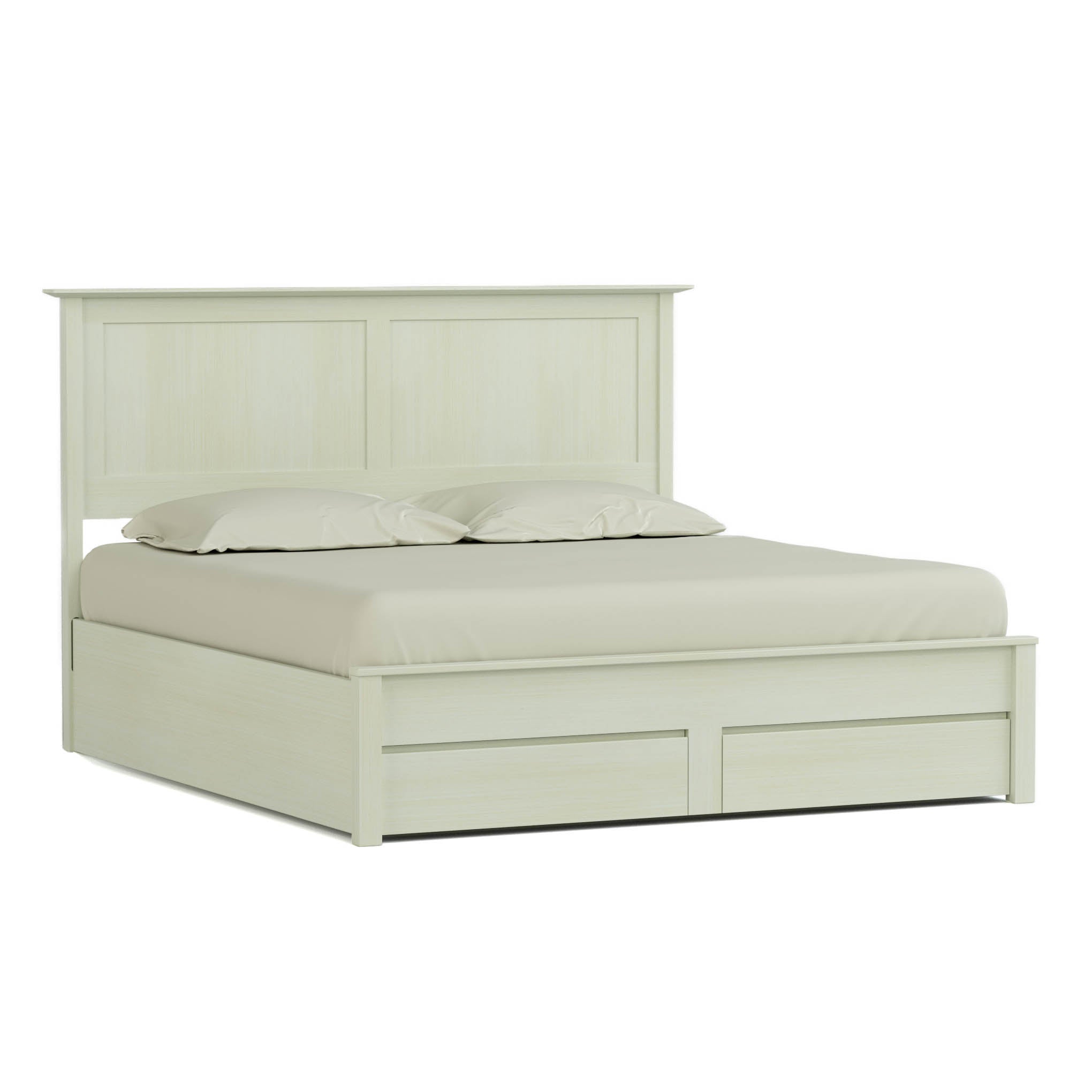 Gable Road Storage Bed - Queen Size Platform Bed with Underbed Storage Drawers for Small Spaces | Perfect for Apartments, Dorms & Guest Rooms