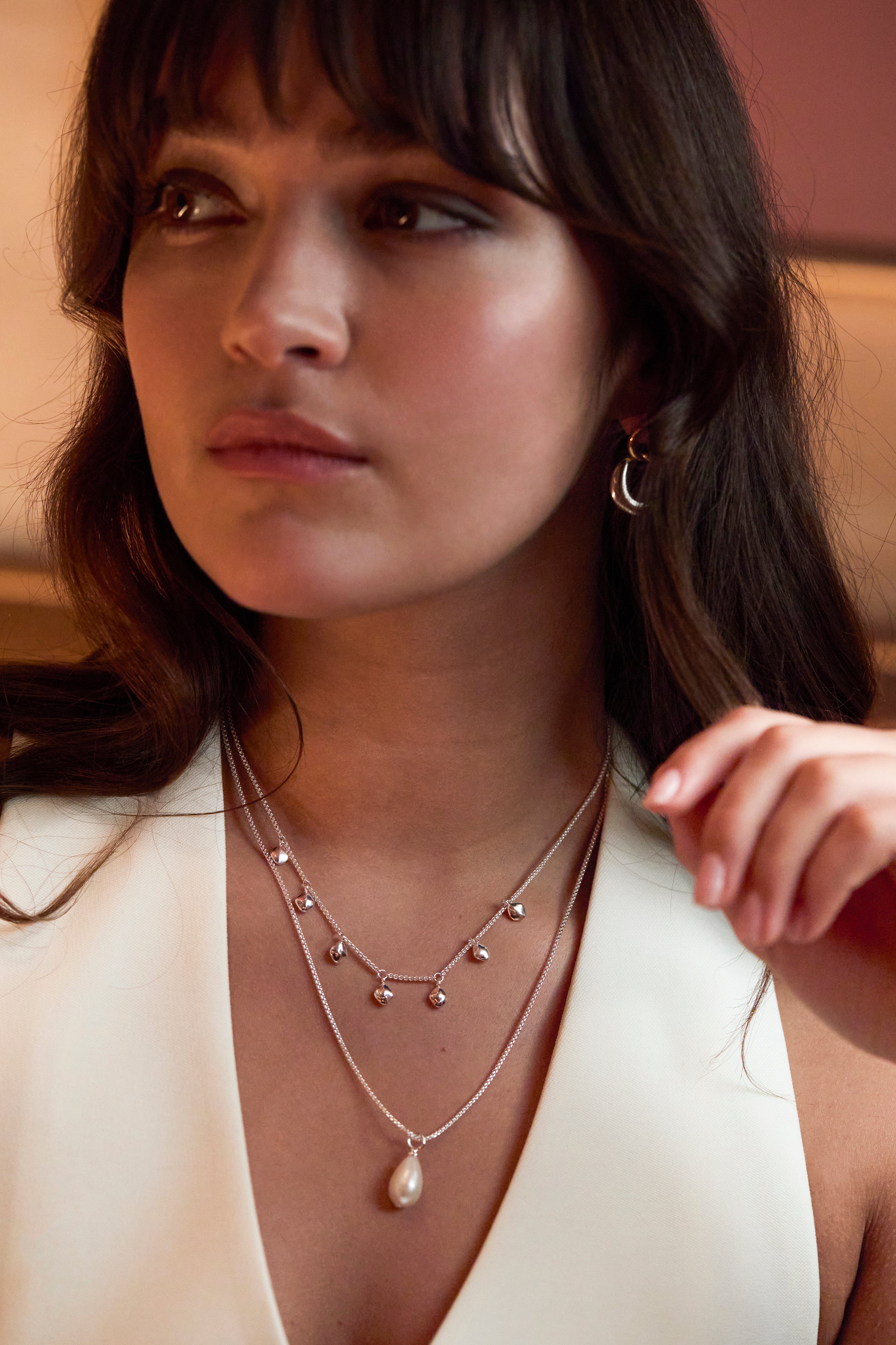 Elegant Baroque Pearl Necklace for Women - Unique Irregular Freshwater Pearls Jewelry Gift for Wedding, Party & Special Occasions