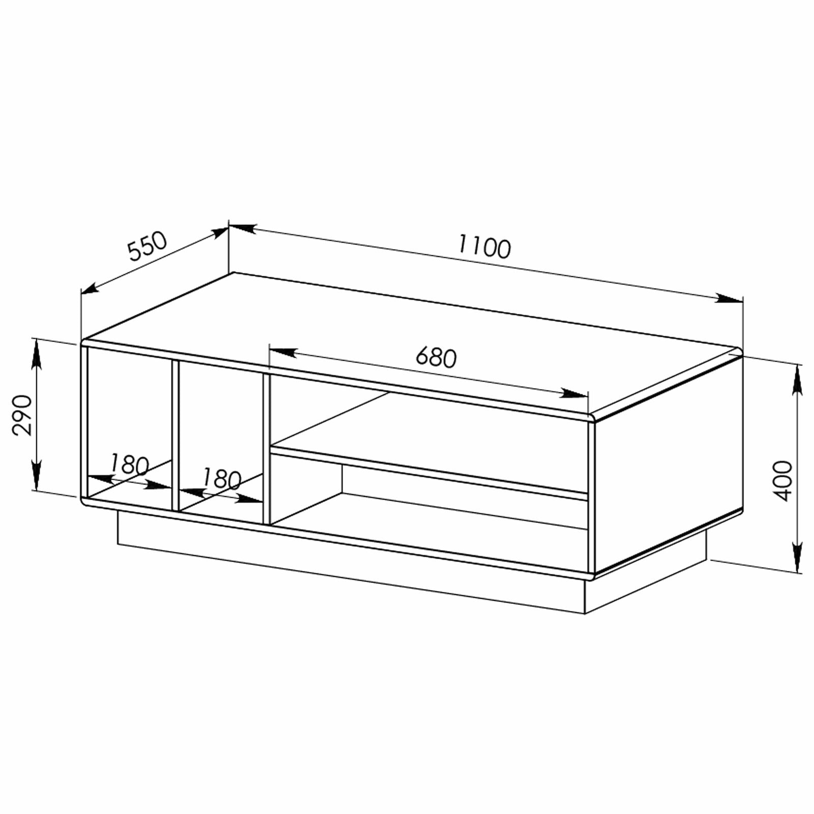 Tauris™ Encore Light Oak Coffee Table - Modern Living Room Furniture for Home Decor & Stylish Gatherings