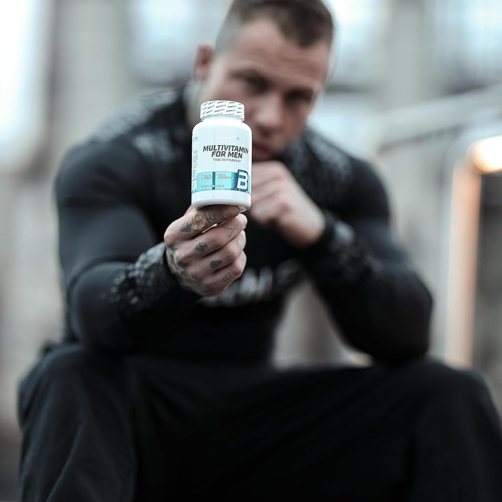 BioTechUSA Multivitamin for Men - 60 Tablets with Essential Vitamins & Minerals for Energy, Immunity & Overall Health | Daily Supplement for Active Men & Fitness Enthusiasts
