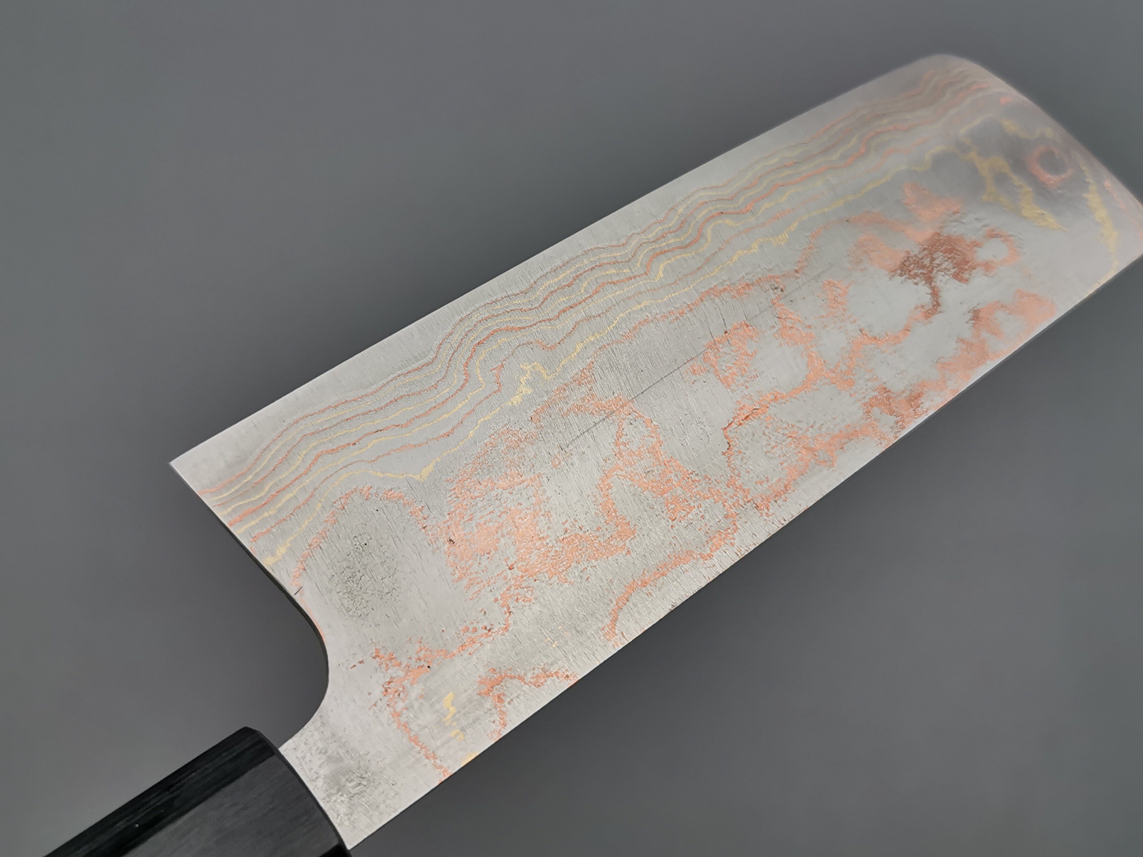 Takeshi Saji Rainbow Damascus Nakiri Knife - Japanese Chef Knife for Vegetables & Sushi - Perfect for Home Cooking & Professional Kitchens