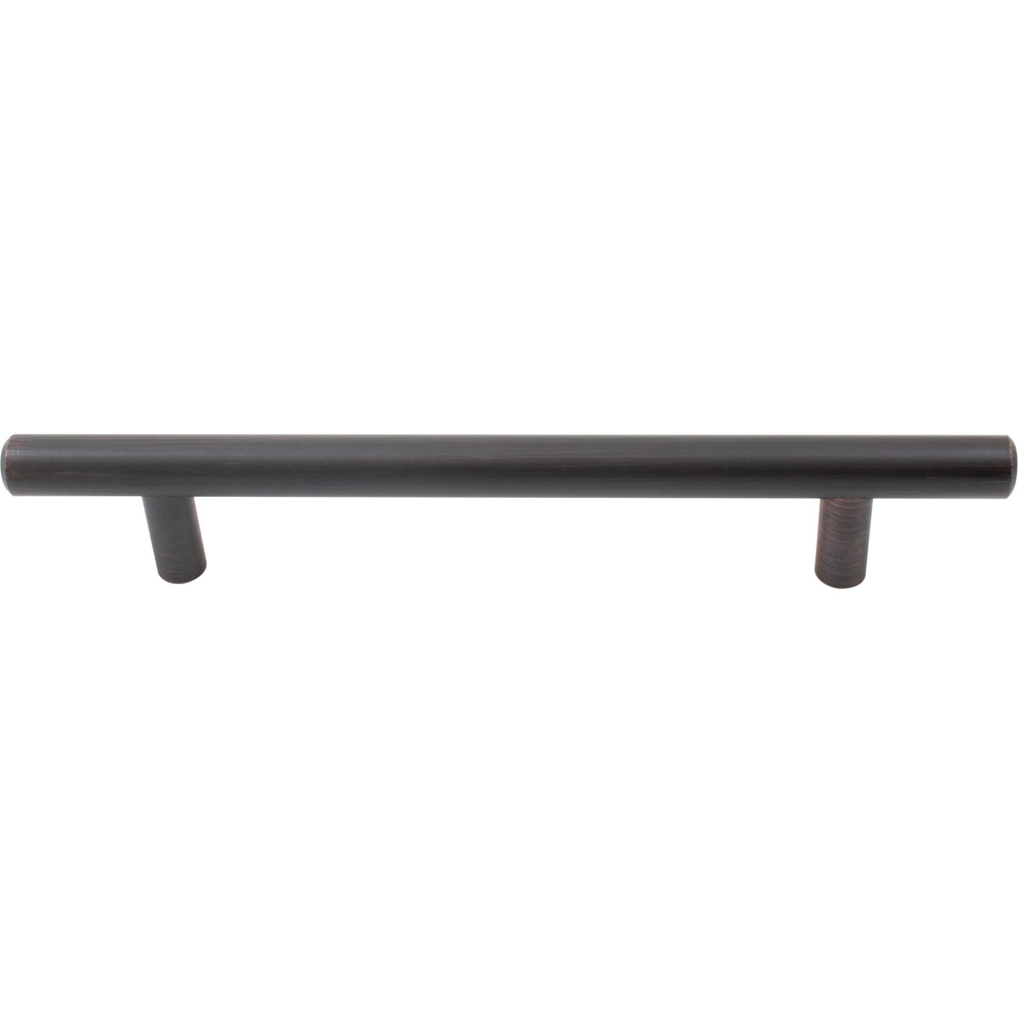 Vintage Bronze Bar Cabinet Pull - 128mm Center to Center, 188mm Overall Length - Solid Brass Hardware for Kitchen Cabinets, Dressers & Furniture Drawers