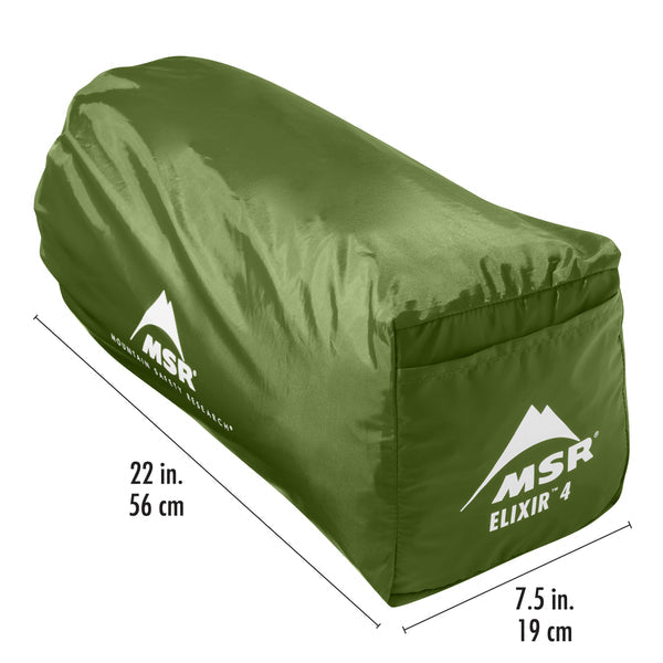 MSR Elixir 4-Person Backpacking Tent - Lightweight 4-Season Camping Tent for Hiking, Mountaineering & Outdoor Adventures