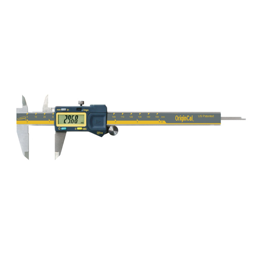 Absolute Origin Digital Caliper - 6 Inch/150mm Stainless Steel Electronic Vernier Caliper with LCD Screen, IP54 Waterproof & Dustproof - Perfect for DIY, Woodworking, Metalworking, and Engineering Measurements