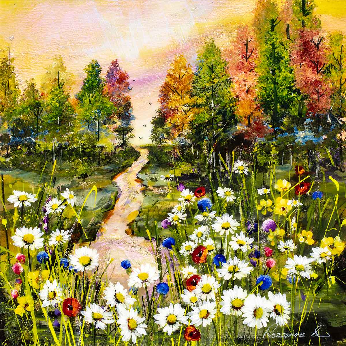 Original 'A Long Walk II' Painting - Handmade Artwork for Home & Office Decor | Perfect for Living Rooms, Bedrooms & Gifts