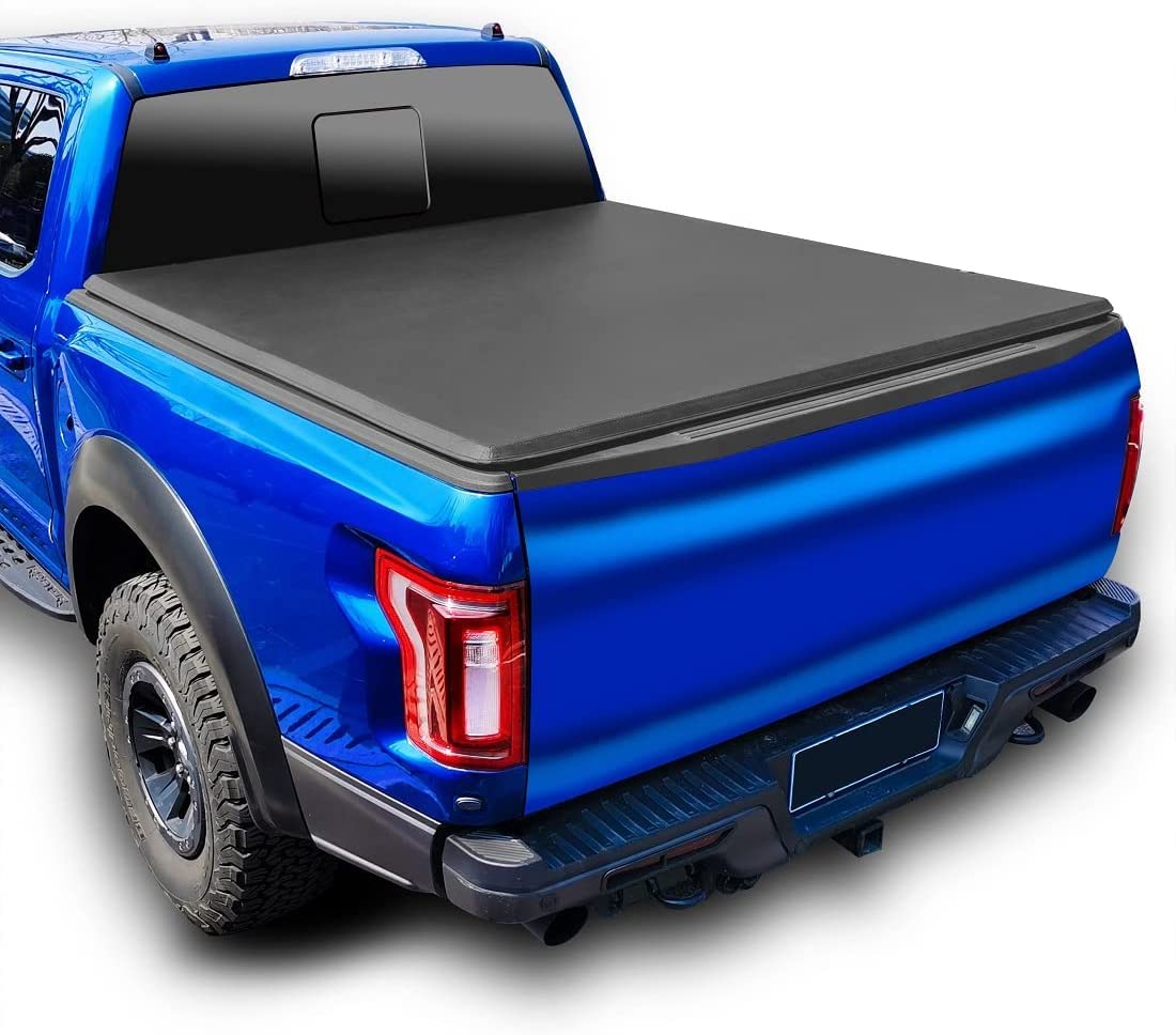 **Fixxpertise Soft Tri-Fold Tonneau Cover for 2020-2022 Jeep Gladiator JT (5ft Bed) – Waterproof & Durable Truck Bed Cover – Perfect for Hauling, Camping & Outdoor Adventures**