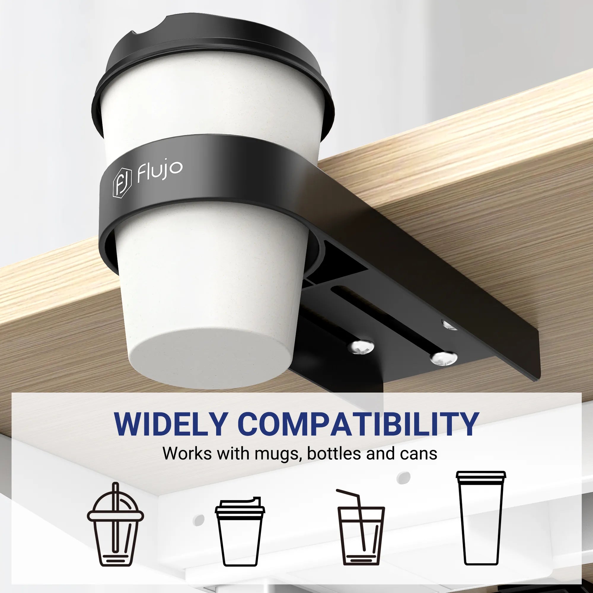 Premium Car Cup Holder - Non-Slip Drink Holder for Coffee, Water Bottles & Travel Mugs - Perfect for Cars, Trucks, Office & Road Trips