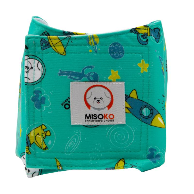 Misoko Washable Dog Diapers for Male Dogs - Reusable Pet Belly Bands, 3 Pack - Perfect for House Training, Incontinence & Travel Protection