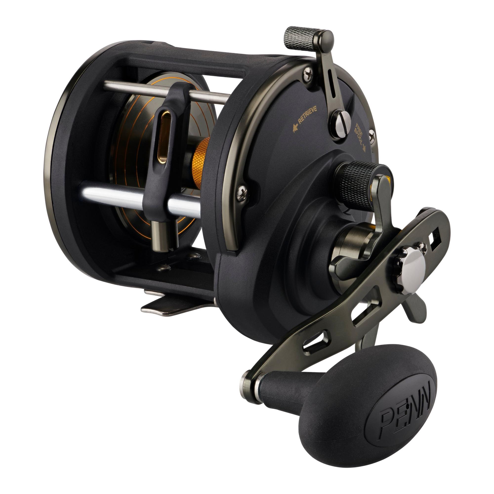 Penn Squall II Levelwind Star Drag Fishing Reel - Saltwater & Freshwater Fishing Gear for Bass, Trout, and Offshore Angling