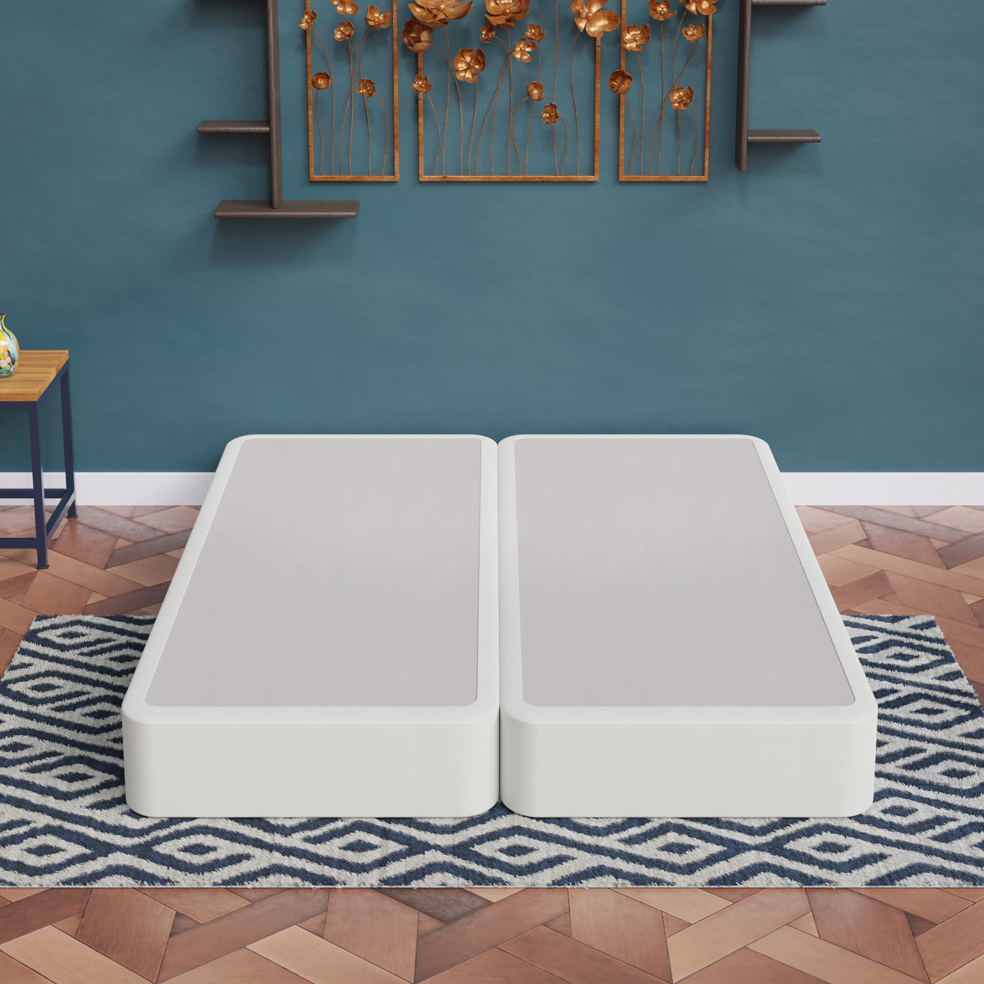 Fully Assembled King Size Box Spring for Mattress - Victoria Collection | Premium Bed Foundation for Enhanced Support & Comfort | Perfect for Master Bedrooms & Guest Rooms