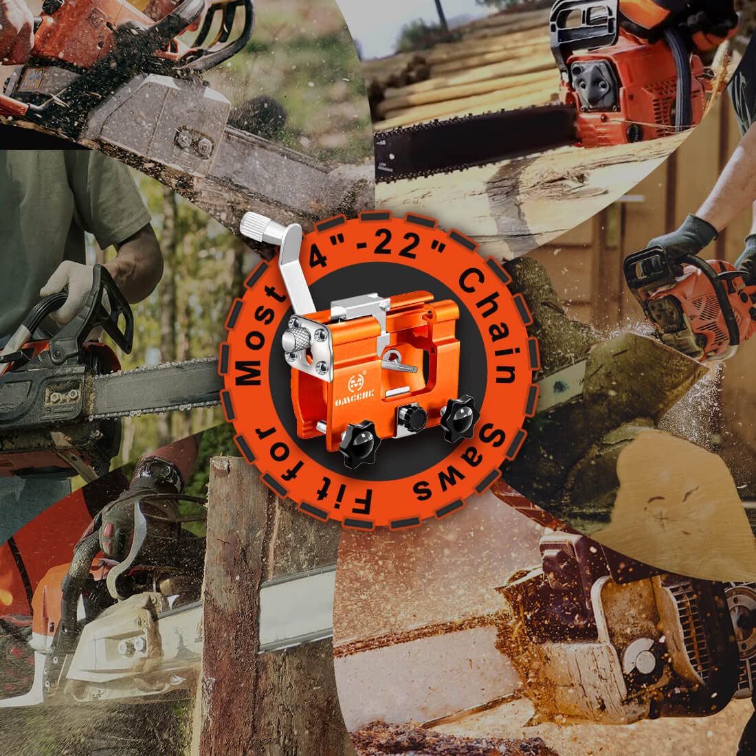 Portable Chainsaw Sharpener Kit with Grinding Stone - for Garden & Lumber Work