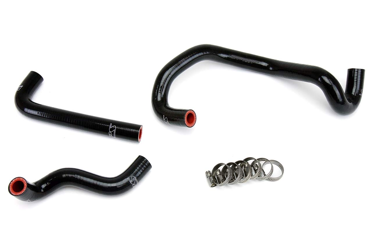 High-Performance HPS Heater Silicone Hose Kit 57-1421-BLK - Durable Black Replacement Hose for Enhanced Cooling System Efficiency - Perfect for Automotive, Racing & Performance Upgrades