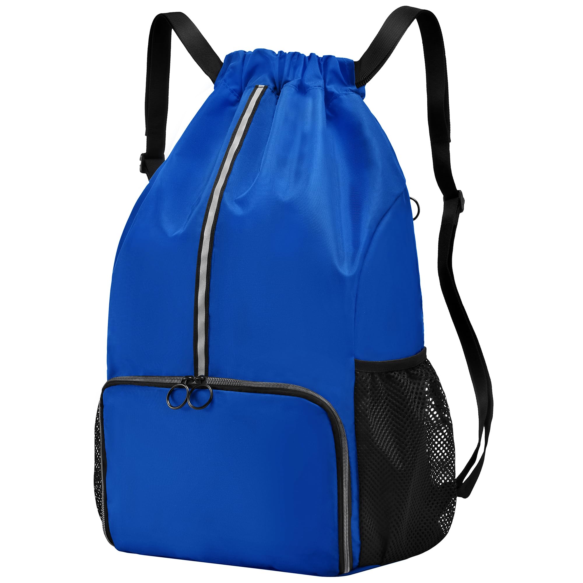 X-Large Drawstring Backpack with Shoe Compartment - Lightweight Gym Bag for Men & Women - Perfect for Sports, Beach, Travel & Workout