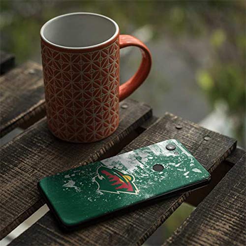 Officially Licensed NHL Minnesota Wild Frozen Design Skin Decal for Google Pixel 3a XL - Protective Phone Cover with Premium Vinyl - Perfect for Hockey Fans & Winter Sports Enthusiasts
