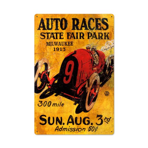 Jacques Grelley Milwaukee 1913 Vintage Metal Sign - Authentic Made in USA Heavy Gauge Steel Wall Decor - Perfect for Man Cave, Garage, Bar & Industrial Style Home Decor
