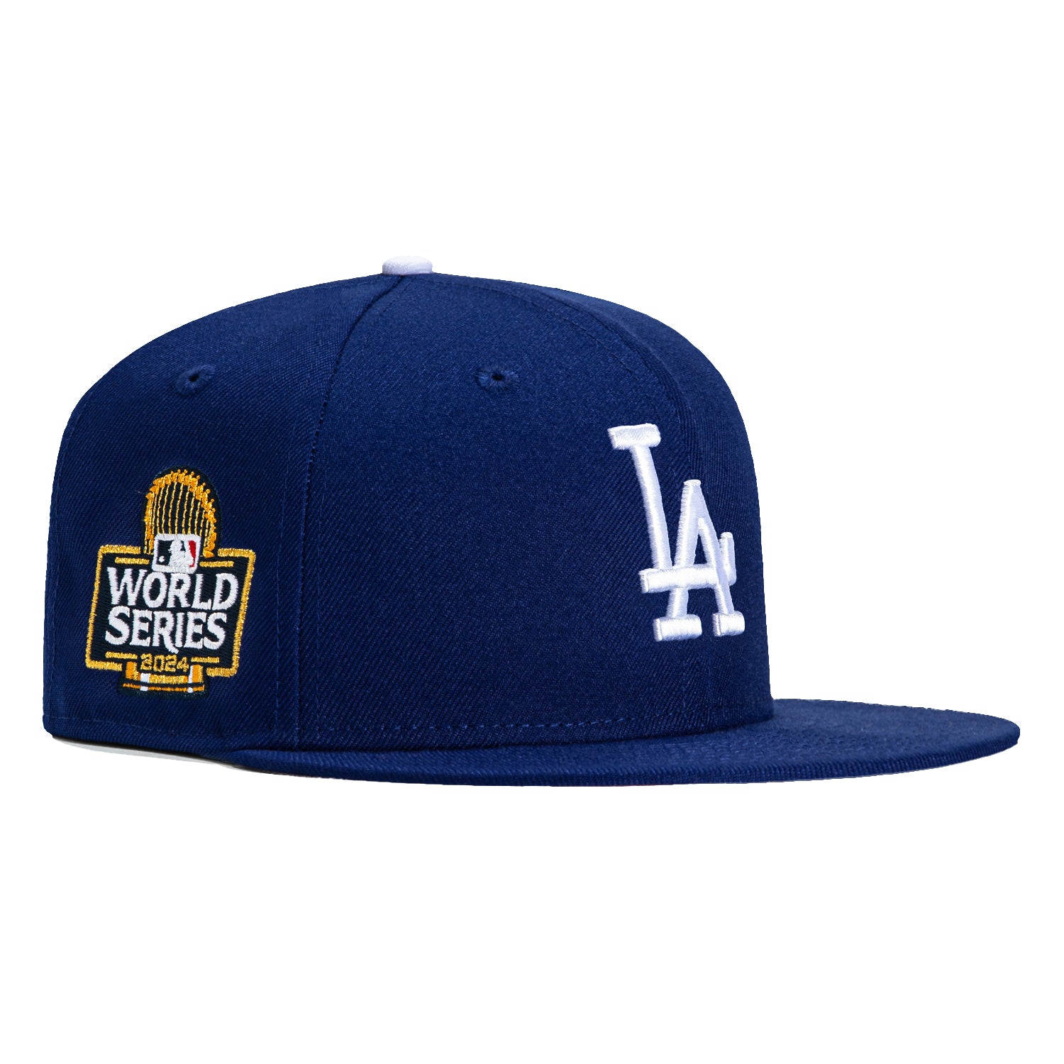 New Era 59Fifty Los Angeles Dodgers 2024 World Series Patch Snapback Hat - Royal Blue - Official MLB Licensed Baseball Cap for Men & Women - Perfect for Games, Collecting & Streetwear Fashion