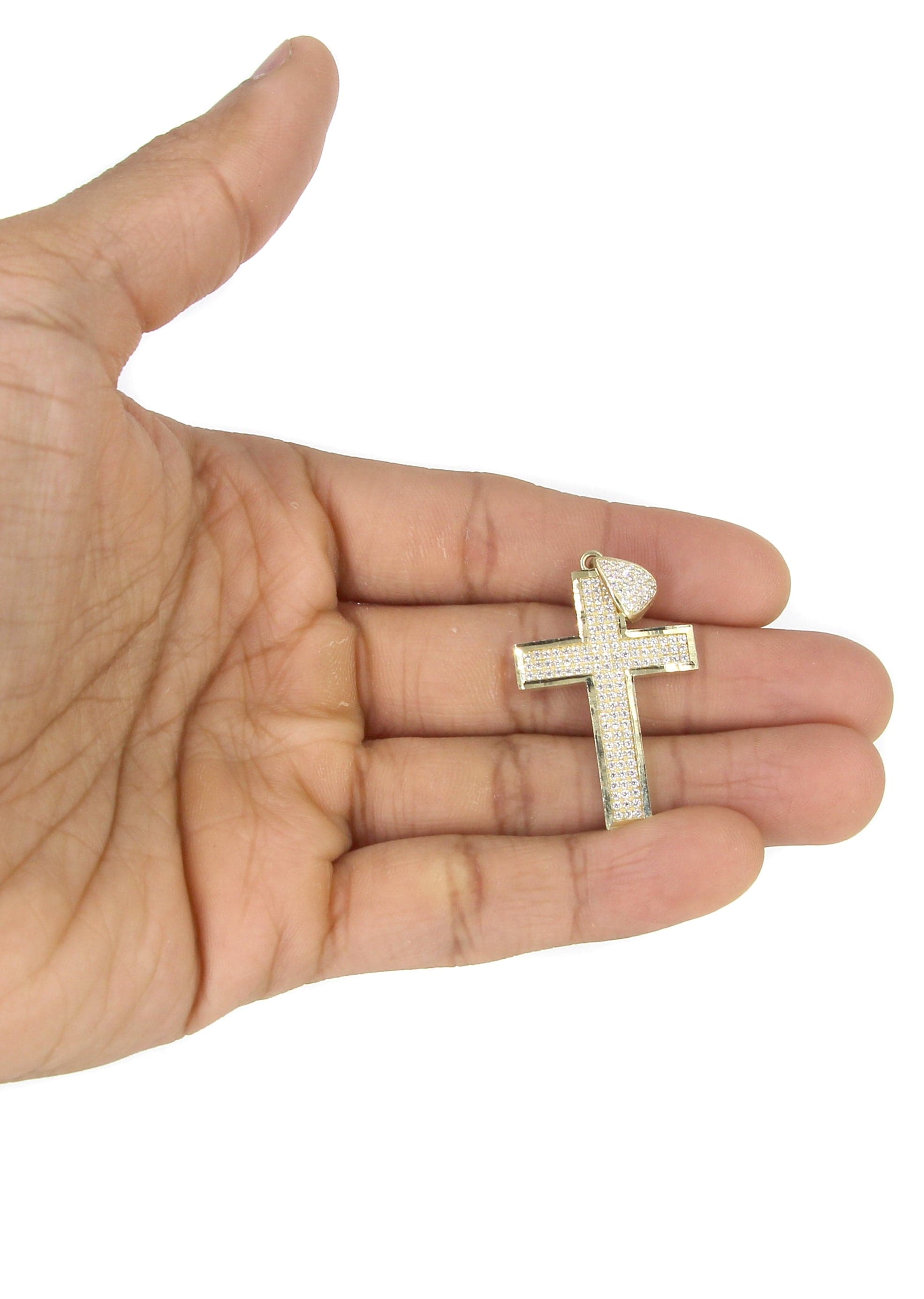 10K Yellow Gold Cross Necklace for Women - 14.7 Grams Durable Religious Jewelry - Perfect for Church, Baptism, Weddings & Everyday Wear