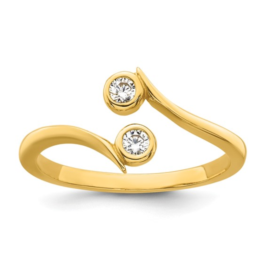 10K Gold Adjustable Toe Ring for Women - Comfortable & Stylish Foot Jewelry for Beach, Summer & Pedicure Occasions
