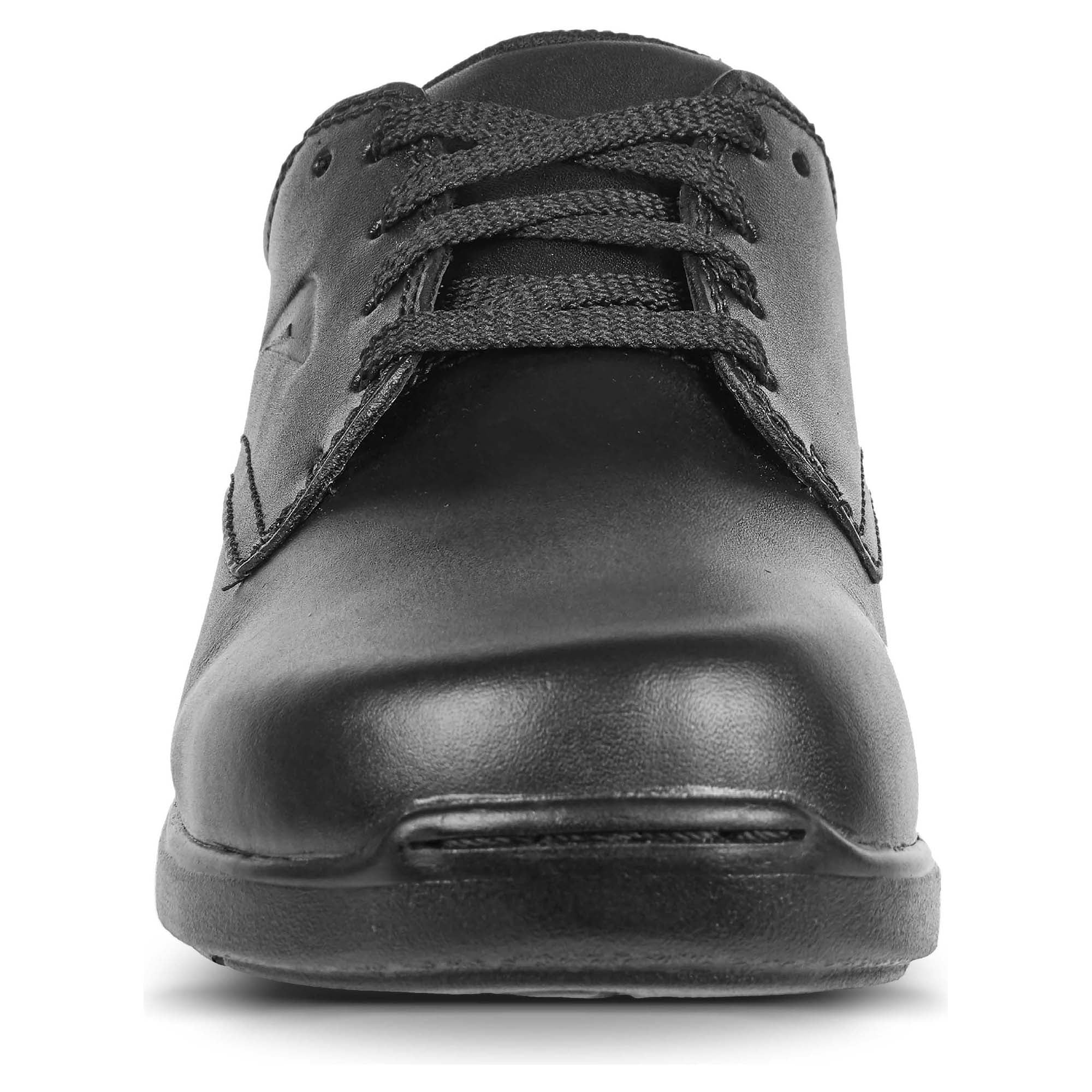 Adiva 2 Women's Senior School Shoes - Comfortable Black Leather School Shoes for Girls - Perfect for Classrooms, Daily Wear & School Activities