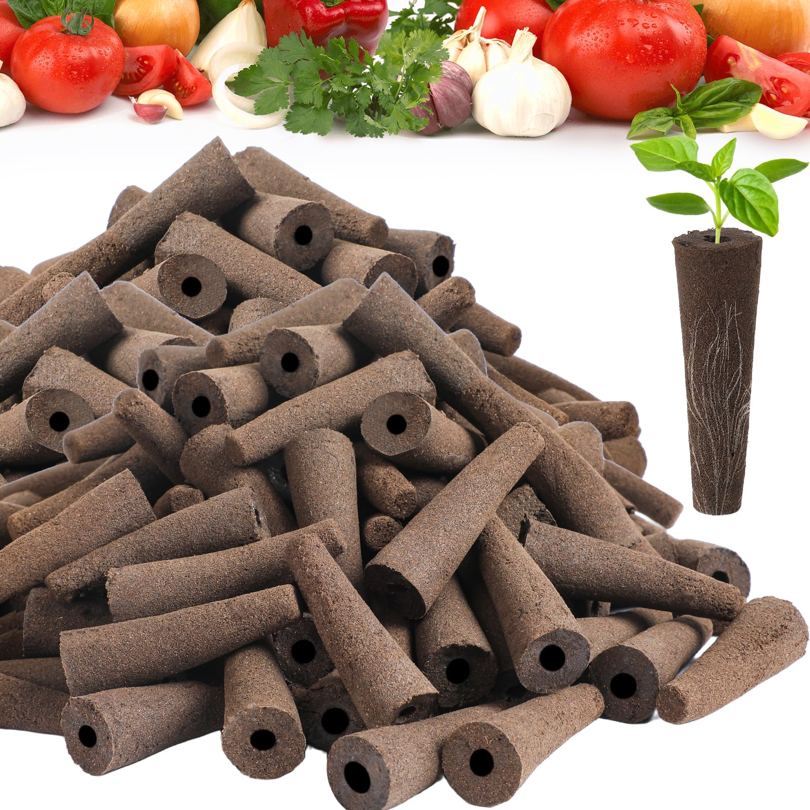 100Pcs Hydroponic Grow Sponges - Seed Starter Pods for Root Growth, Replacement Sponges Compatible with Hydroponic Systems | Perfect for Indoor Gardening, Herb Kits & Hydroponic Seed Starting