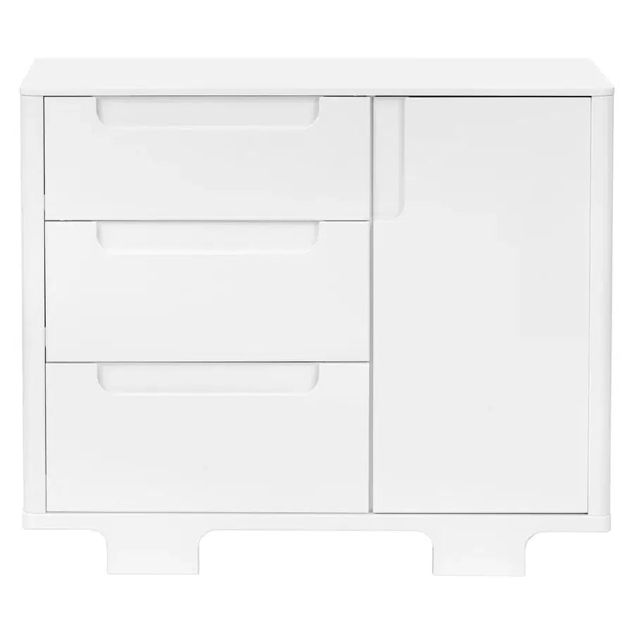 Babyletto Yuzu 3-Drawer Changer Dresser in White - Nursery Storage Solution for Diapers, Clothes & Baby Essentials | Perfect for Modern Baby Rooms & Daycare Centers