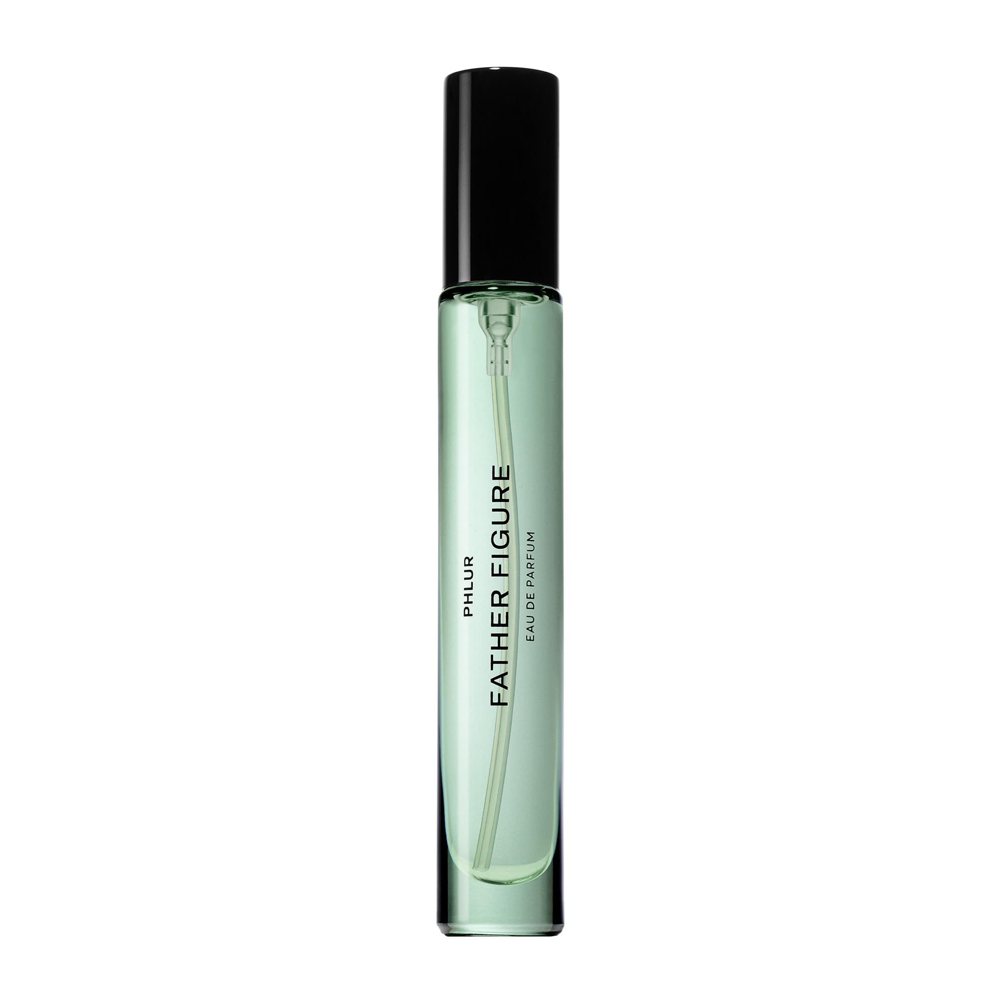 PHLUR Father Figure Eau de Parfum Travel Size (9.5mL) - Unisex Green Fresh Fig Perfume with Iris, Jasmine, Patchouli, Sandalwood & Vanilla Notes - Perfect for Everyday Wear, Office & Date Nights