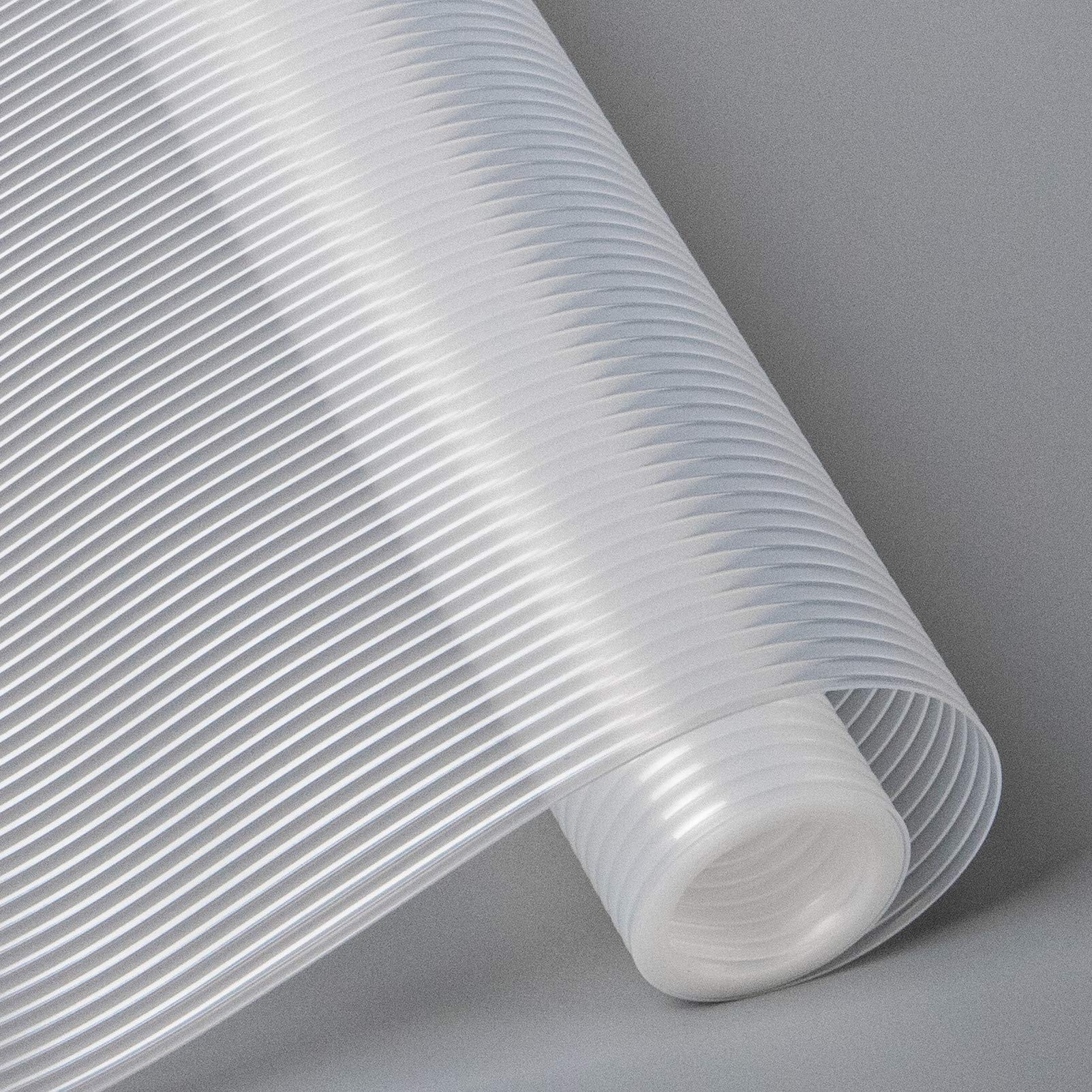 17.7 x 177 Inch Non-Adhesive Waterproof Clear Shelf Liner - Kitchen Cabinet Liner, Refrigerator Mat & Drawer Liners for Kitchen Organization, Cabinets, Shelves - Perfect for Food Storage, Pantry & Home Organization