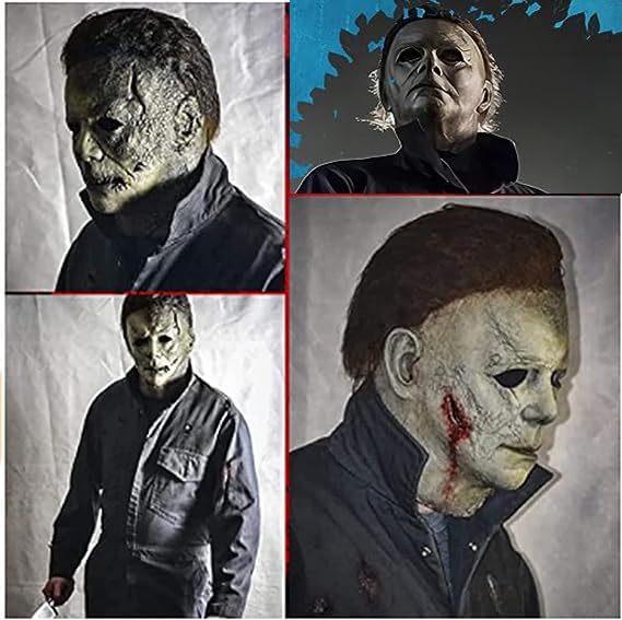 Michael Myers Halloween Mask - Scary Horror Cosplay Mask for Halloween Parties & Costume Events | Perfect for Trick or Treat, Haunted Houses & Horror Movie Nights