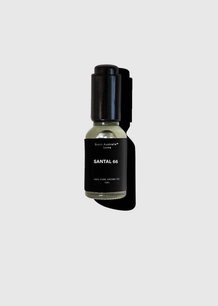 Premium Santal 66 Essential Oil 15ml - Pure Australian Sandalwood Aromatherapy Oil for Relaxation, Meditation & Home Fragrance