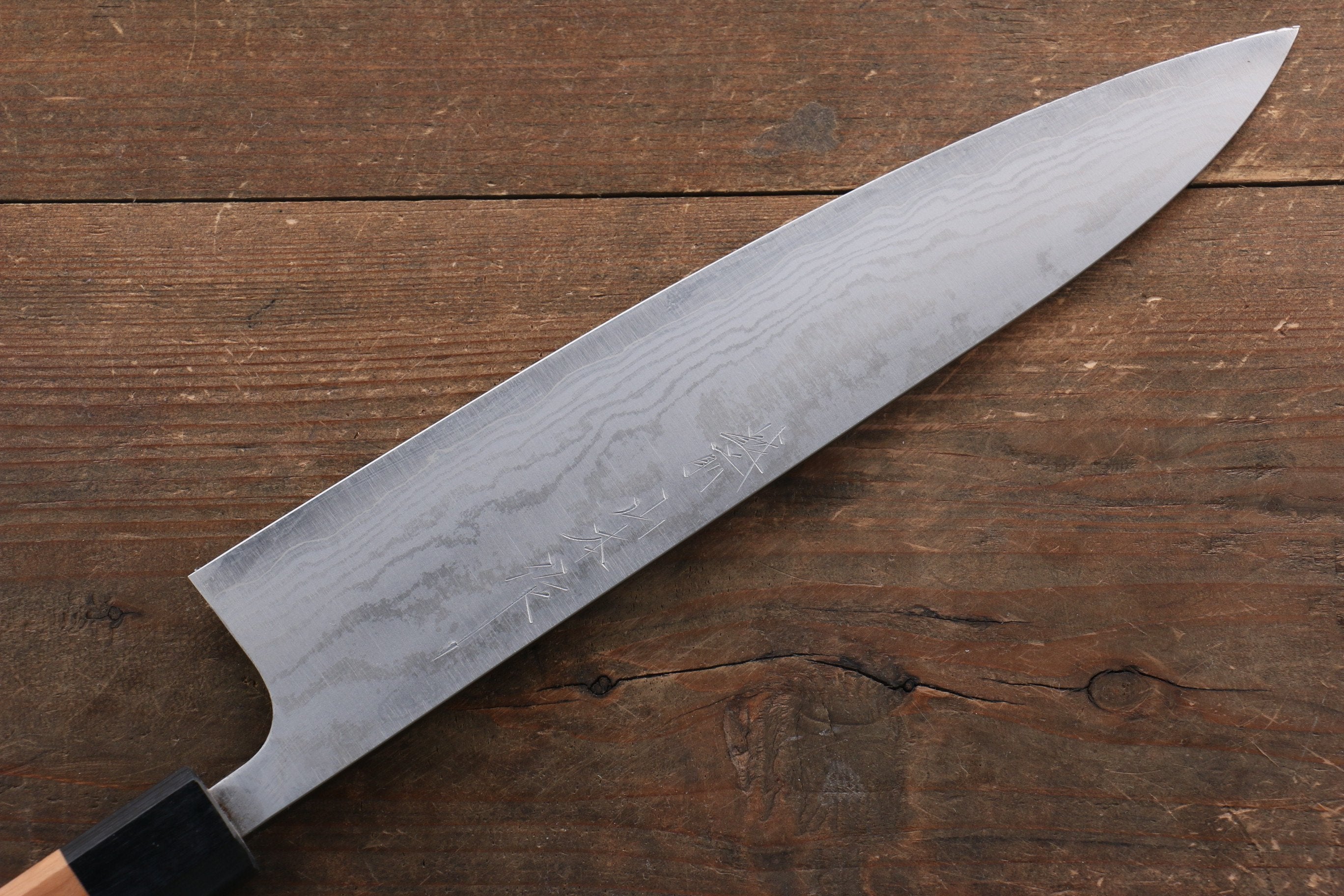 Nao Yamamoto VG10 Damascus Gyuto Chef Knife 240mm - Cherry Blossom Wood Handle - Japanese Kitchen Knife for Professional Chefs & Home Cooking - Perfect for Slicing, Dicing & Chopping Vegetables, Meat & Fish