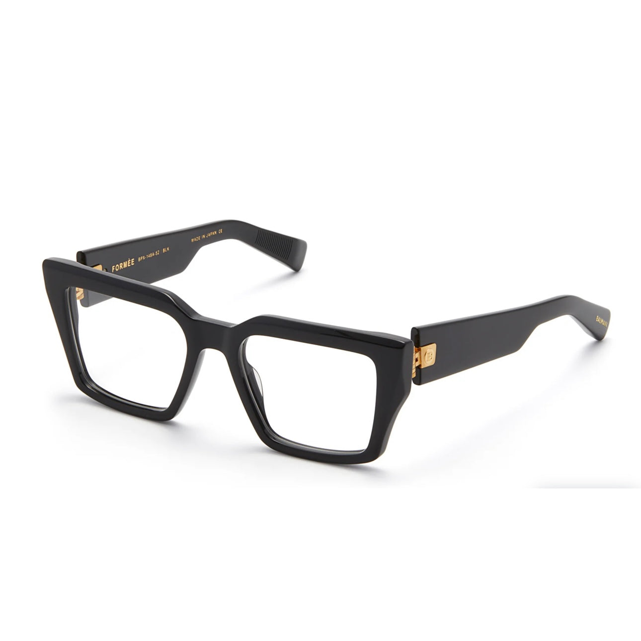 Balmain BPX148A Formee 52 Black Sunglasses for Men & Women - Luxury Designer Shades for Driving, Travel & Outdoor Activities