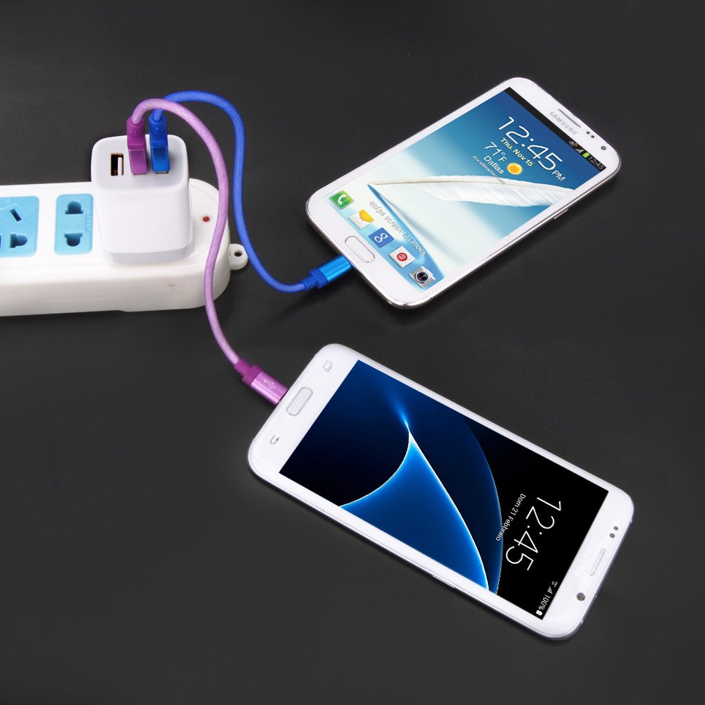 Hootek 2-Pack 3-Port USB Wall Charger - 3.1A Fast Charging Power Adapter for iPhone 16/15/14/13/12/11/Pro/XS/MAX/8/Plus, iPad, Samsung Galaxy S24/S23 - Compact Multi-Port Charging Station for Home, Office & Travel