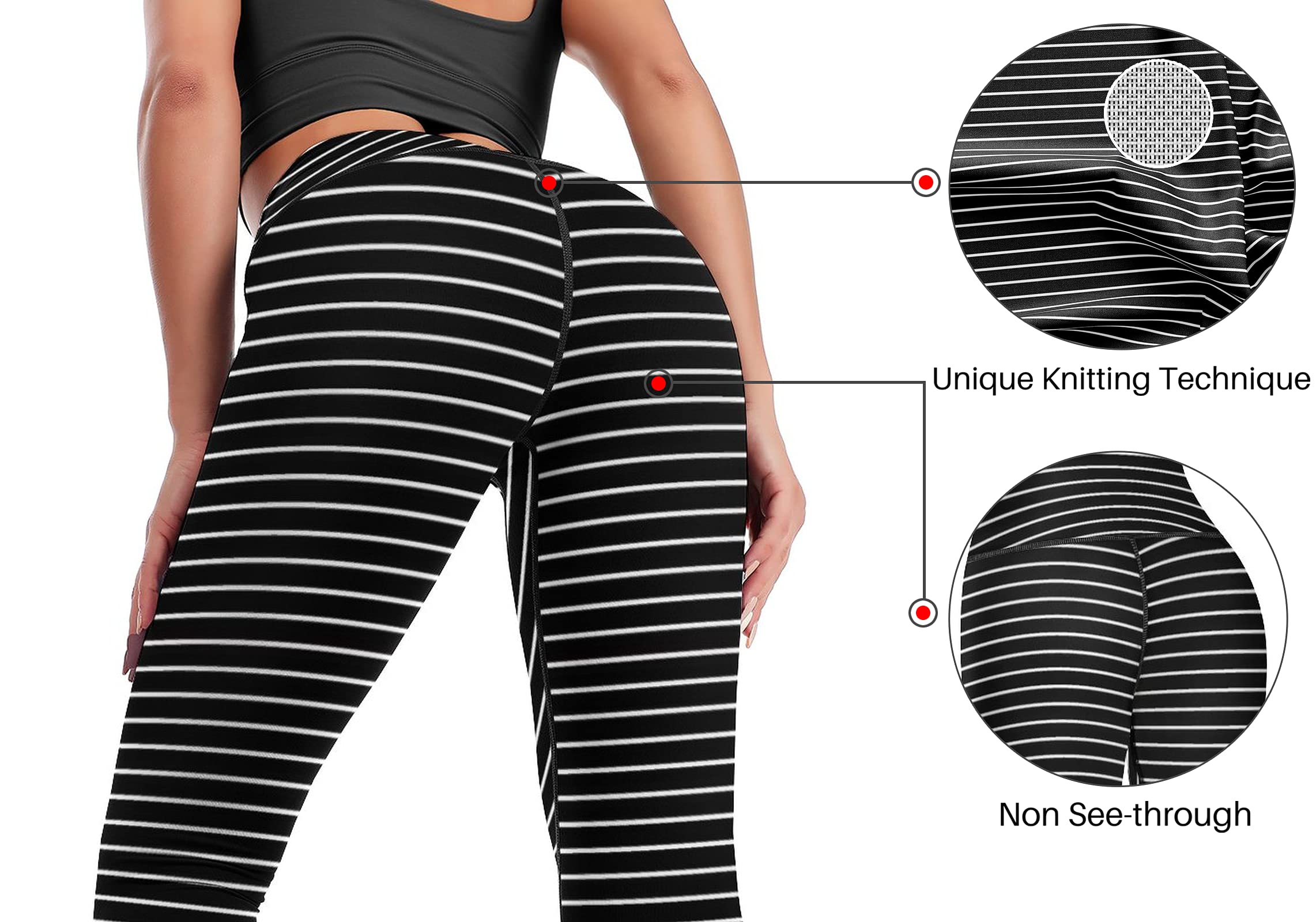Cerburny High Waisted Yoga Pants for Women - Tummy Control Workout Leggings with Spandex - Perfect for Gym, Running & Athletic Activities