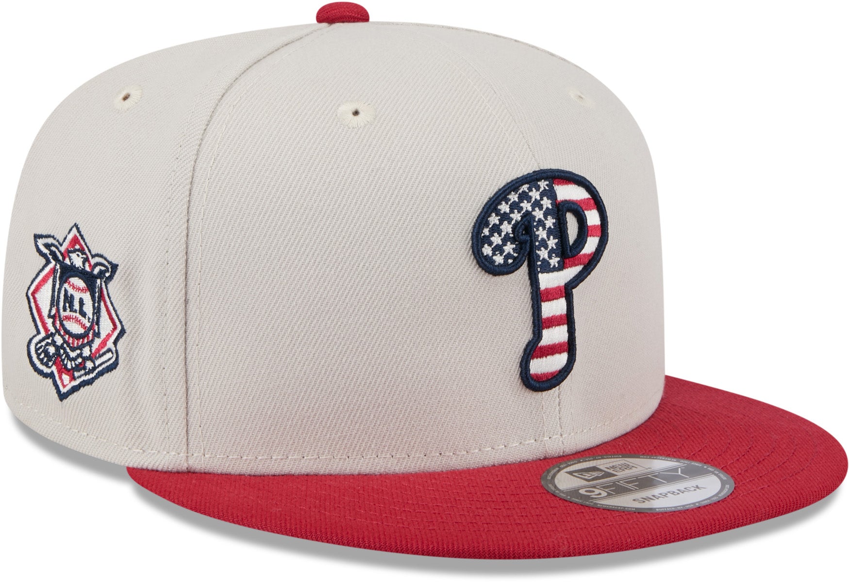 Philadelphia Phillies 2024 MLB July 4th Patriotic Snapback Cap - Official 9Fifty Adjustable Hat for Baseball Fans & 4th of July Celebrations
